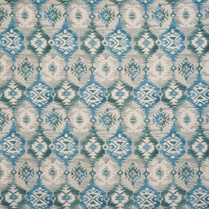 Mykonos Azure Fabric by the Metre