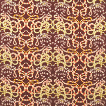 Serpenti Brazilian Rosewood Grounded Amber 121140 Fabric by the Metre