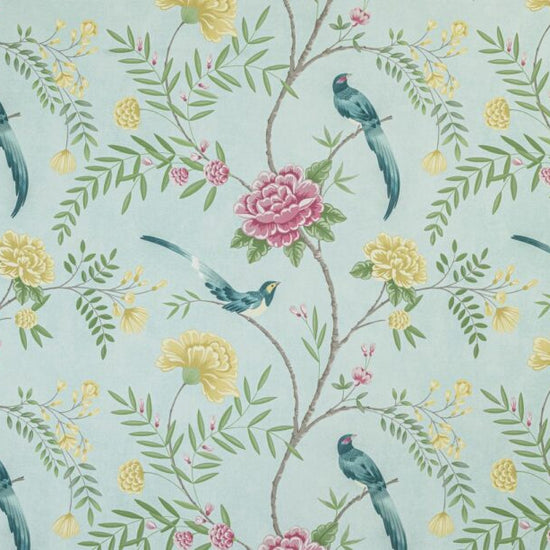 Rhea Aqua Fabric by the Metre