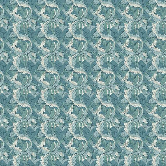 Acanthus Teal Apex Curtains