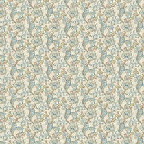 Golden Lily Linen Teal Fabric by the Metre