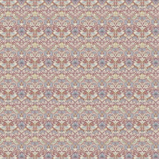 Strawberry Thief Plum Fabric by the Metre