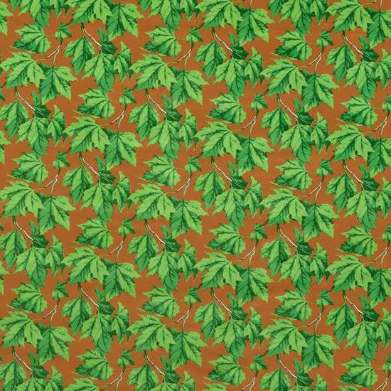 Dappled Leaf Emerald Amber 121191 Curtains