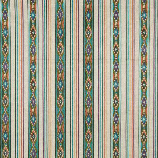 Boho Stripe Olivine Fabric by the Metre