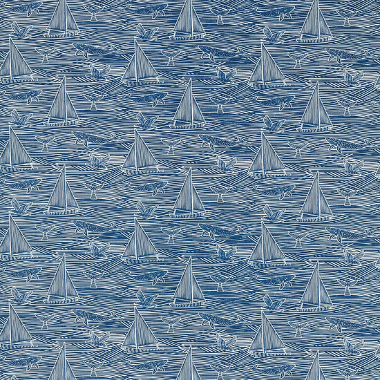 Fin Navy Apex Curtains
